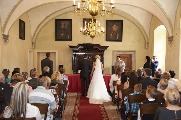 svatba ve velkém sále